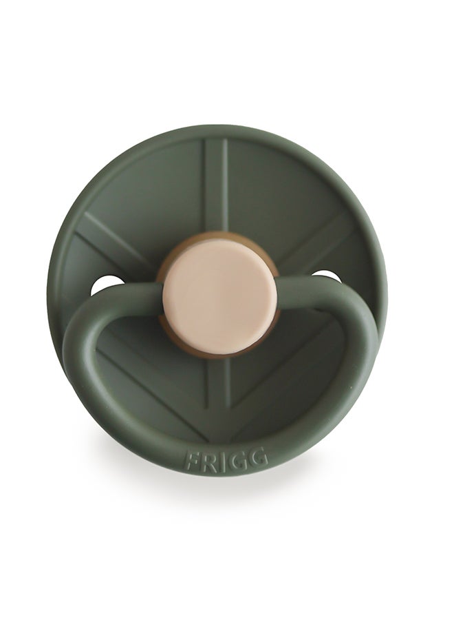 FRIGG Little Viking Latex Baby Pacifier 0-6M 1-Pack Ragnar Olive - Size 1