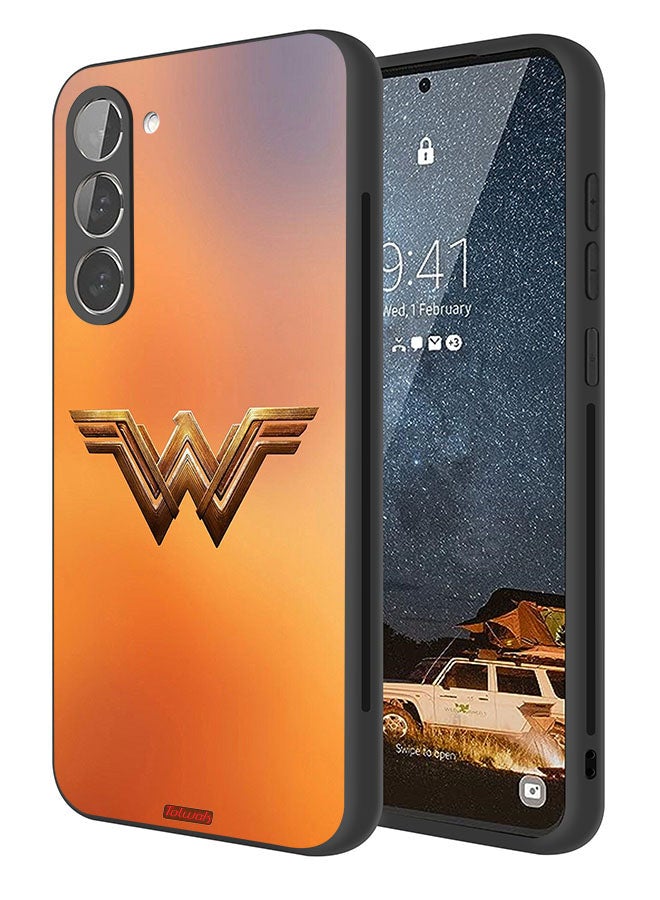 Tolwak Samsung Galaxy S23 Plus 5G Protective Case Cover Wonder Women Logo - Image 1