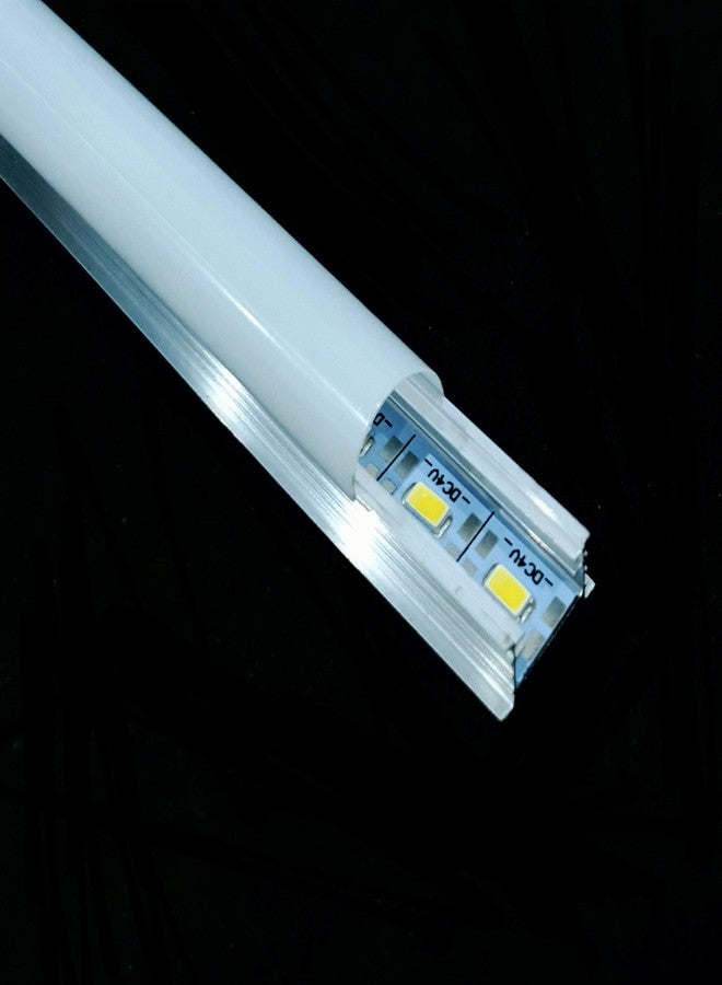 إلكترونيك سبايسس شريط إضاءة LED من الألومنيوم بطول 1 متر من Electronic Spices، عبوة من 10 قطع - Image 3