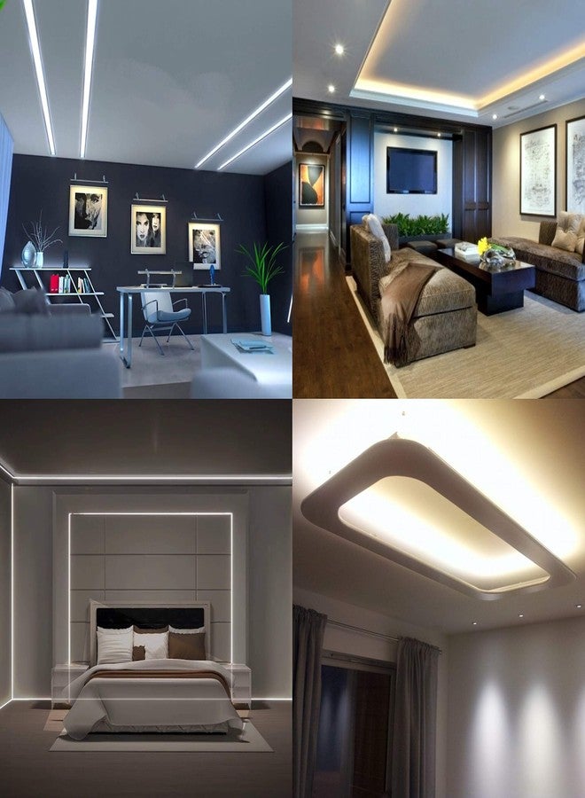 إلكترونيك سبايسس شريط إضاءة LED من الألومنيوم بطول 1 متر من Electronic Spices، عبوة من 10 قطع - Image 5