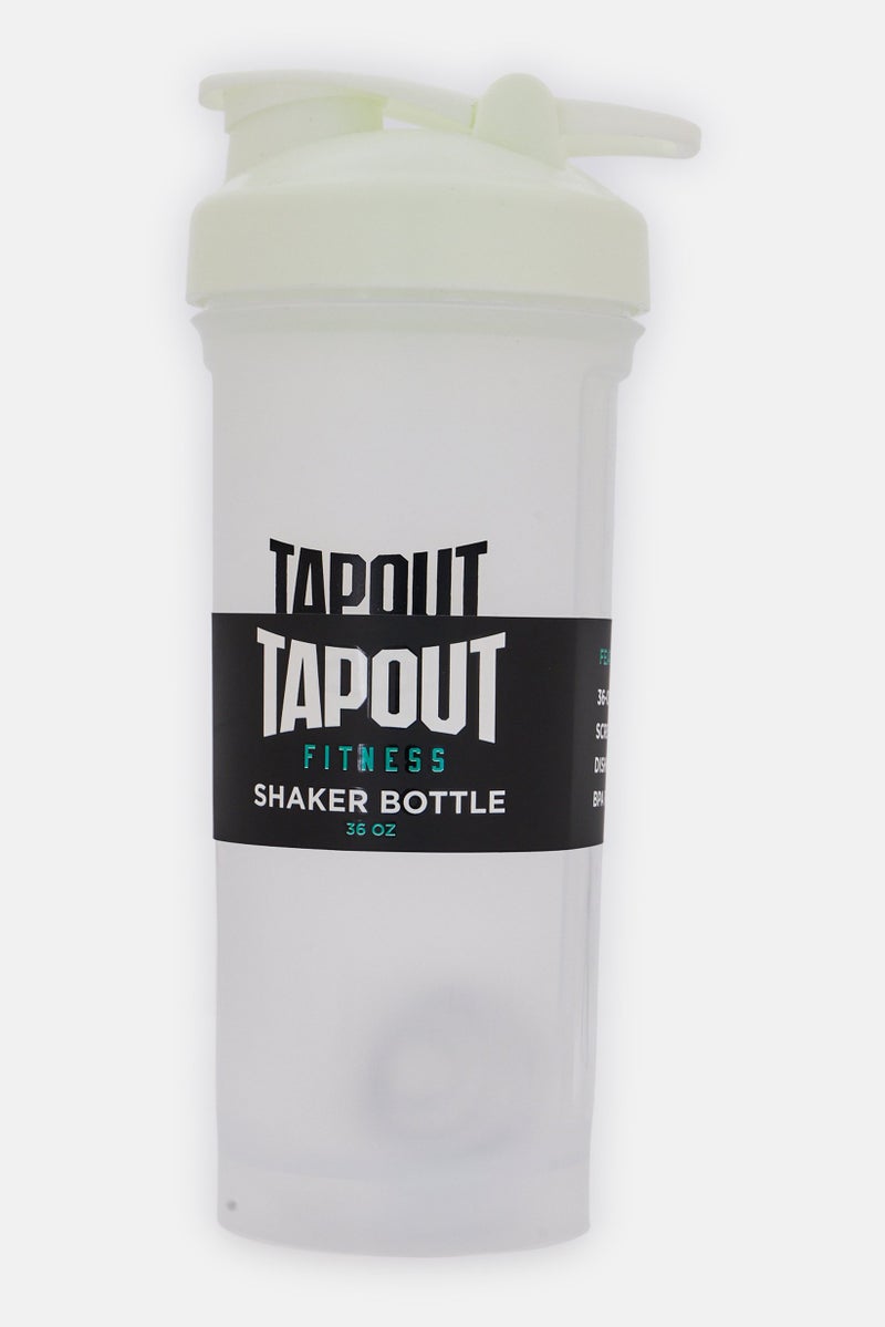 TapouT Fitness Shaker Bottle 1000ml, White - Image 1
