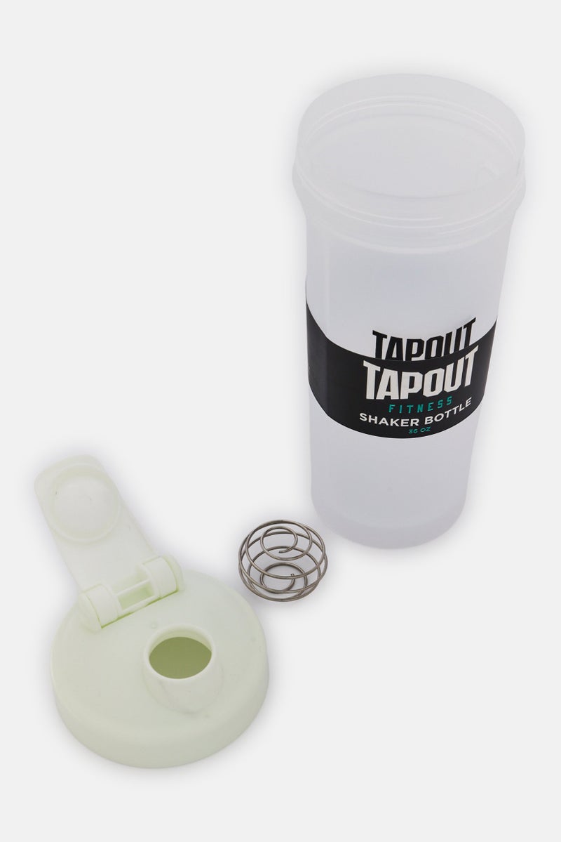 TapouT Fitness Shaker Bottle 1000ml, White - Image 3