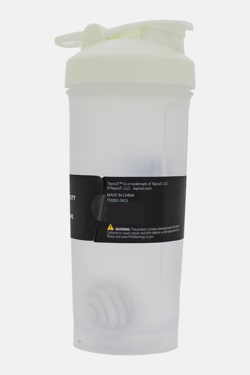 TapouT Fitness Shaker Bottle 1000ml, White - Image 2