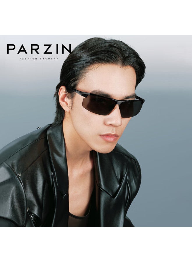 Parzin Aluminum-magnesium Polarized Sungl For Men, Stylish Simple Sports Cycling Sungl, Driving Sungl For Male Drivers - Image 1