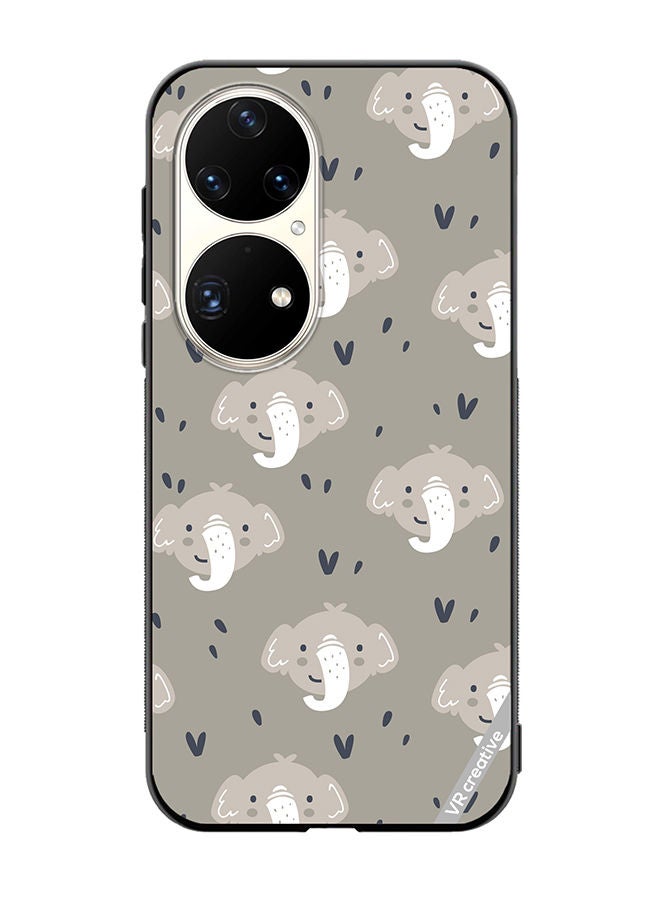 VR CREATIVE Protective Case Cover For Huawei P50 Pro Elephant Design Multicolour - Image 1