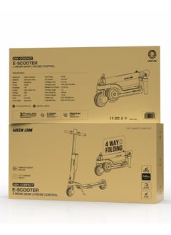 GREEN LION E-Scooter Compact / 4Way Folding / Cruise Control / 3 Mode Gear / 250W Efficient Motor / Electronic and Pedal Brakes / Headlight / 15° Climbing Angle / 100kg Load / Foldable Electric Scooter - Black  - Image 5