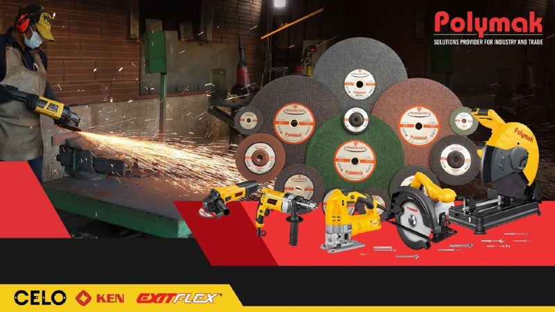 Polymak AG4-710W Angle Grinder | 4-Inch Diameter | 710W Motor | 11,000 RPM | Side Switch | Durable & Light in Weight | Ergonomic Handle | Grinding, Cutting, Polishing | 6-Month Warranty | Yellow - Image 5