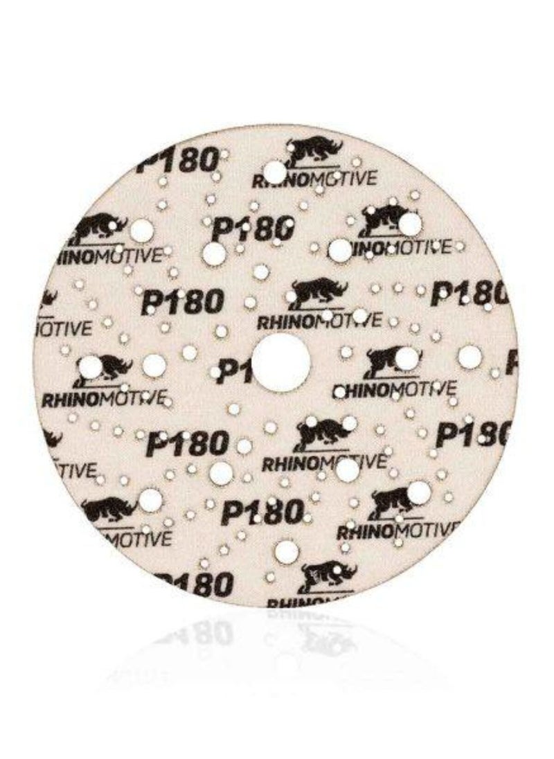 RHINOMOTIVE Automotive CERAMIC EXTREME+ Abrasive Discs 150MM MULTIHOLE Grit 180 50Pcs  - Image 3