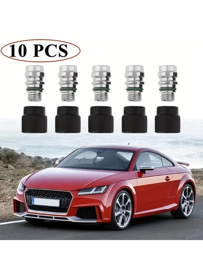 10pcs Universal AC Repair Port Ball Valve Cores With Covers High Side - Image 1