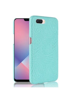HuHa Case Cover For Oppo A12e Shockproof Crocodile Texture PC + PU Case Light green 