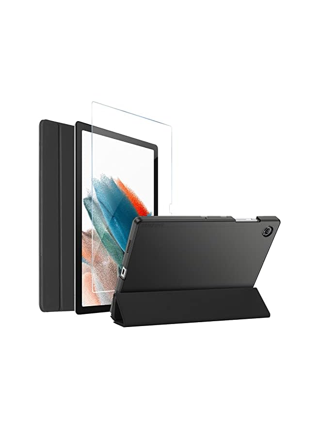 Procases Galaxy Tab A8 10.5 Inch Case with Screen Protector, Slim Stand Hard Shell Protective Smart Cover for Tab A8 10.5" Tablet 2022 Release SM-X200 X205 X207 -Black - Image 2