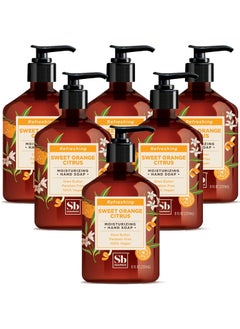 Soapbox Soapbox Hand Soap, Sweet Orange Citrus Moisturizing Hand Soap for Bathroom & Kitchen with Pump Dispense, (6 Pack, 8oz Each) 