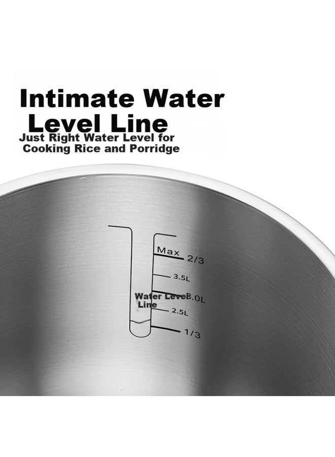 Cooker King Pressure Cooker, Household Anti-burst, 316l Stainless Steel, Compatible With Gas And Induction Stoves, One-touch Lid Opening, Pressure Cooker, 4l Capacity - Image 1