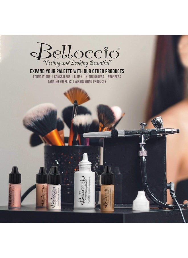 Belloccio Belloccio Tan Color Shade Foundation Set - Professional Cosmetic Airbrush Makeup in 1/2 oz Bottles  - Image 4