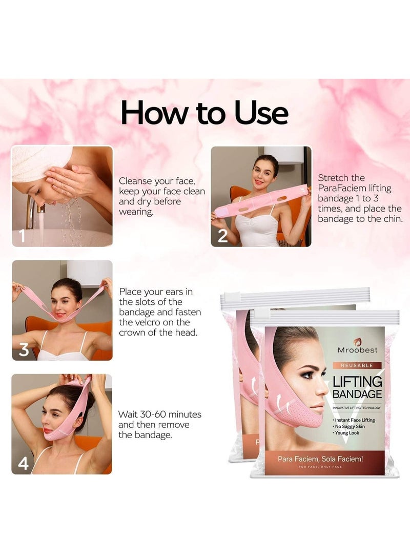 V Line Face Slimming Belt Lifting Chin Belt - Image 4