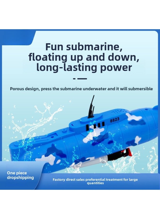 لعبة الغواصة الكهربائية للأطفال لعبة الاستحمام المائي نموذج قارب بدون تحكم عن بعد للأولاد الأولمبياد الخاص - اللون: 8823 غواصة ✓ - المواصفات: الإصدار الأساسي (يأتي مع بطارية عادية) ✓ - Image 1