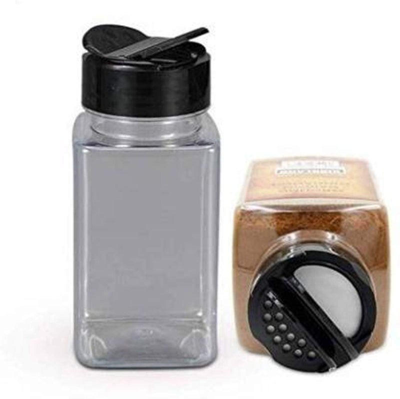 MARMIX Salt Pepper Glass Jar Spice Holder Dispensers Oregano and Chilly Flakes Dispenser Shaker Masala jar Spice Container Square 135 ML Each Bottle 4 - Image 4