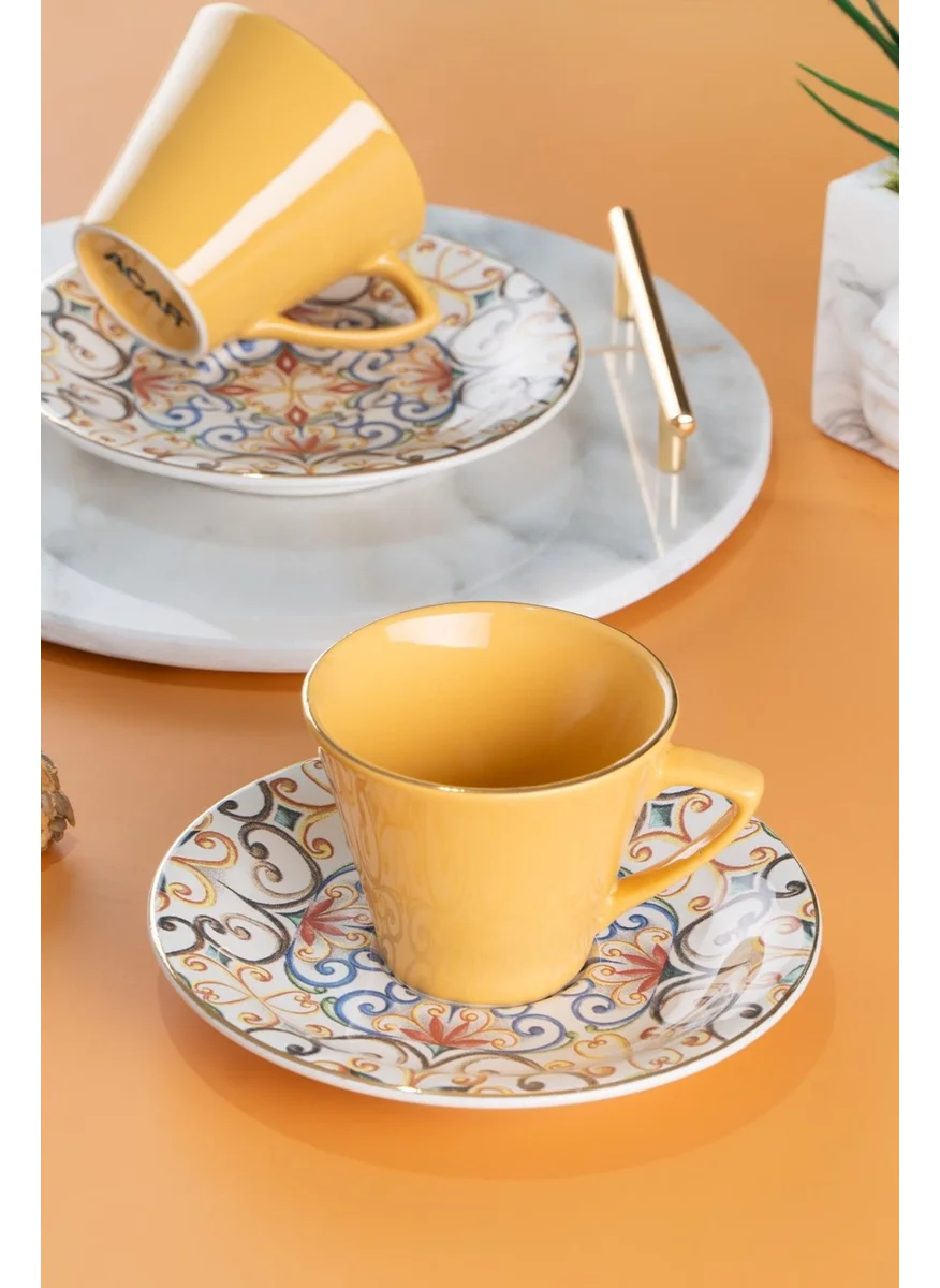 Acar Soho 12 Piece Tea Set for 6 People - 180 ml