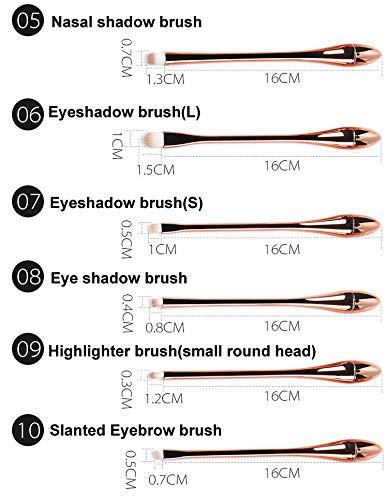 DISHIN super soft makeup brushpowderblush foundationcontouring brush set of 10 10 Brush set - Image 4