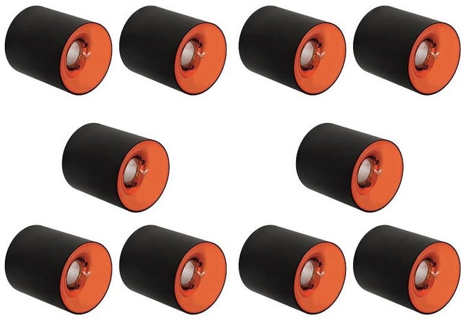 3 WATT BLACK BODY SURFACE CYLINDER LIGHT CEILING MOUNTED SPOT LIGHT CYLINDER LIGHT FOR INDOOR DOWN COB LIGHT FOR BALCONYROOMHALLWAY COLORWARMWHITE PACK OF 10