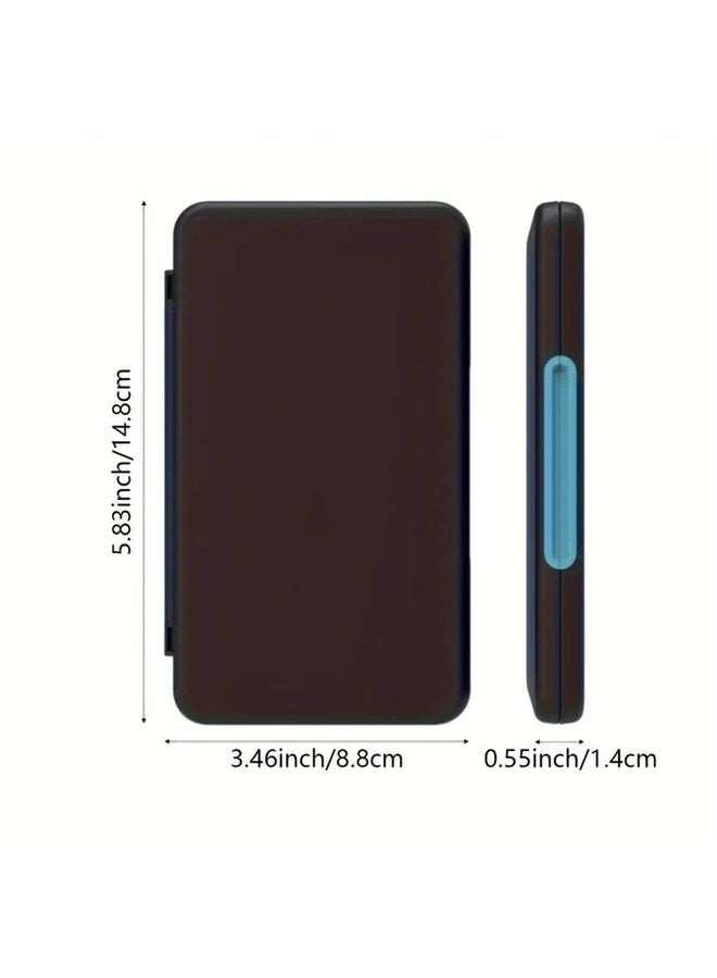 Black Memory Card Case with 20 SD and 20 Micro SD Slots Portable Storage Holder - Image 3