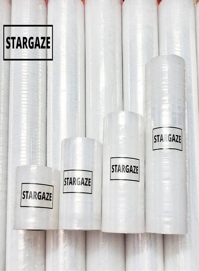 STARGAZE 18 Inch (45 cm) X 200 Meters Large Transparent Stretchable Film wrap Roll for Packing. Weight 1450 Grams. Pack of 1 - Image 5
