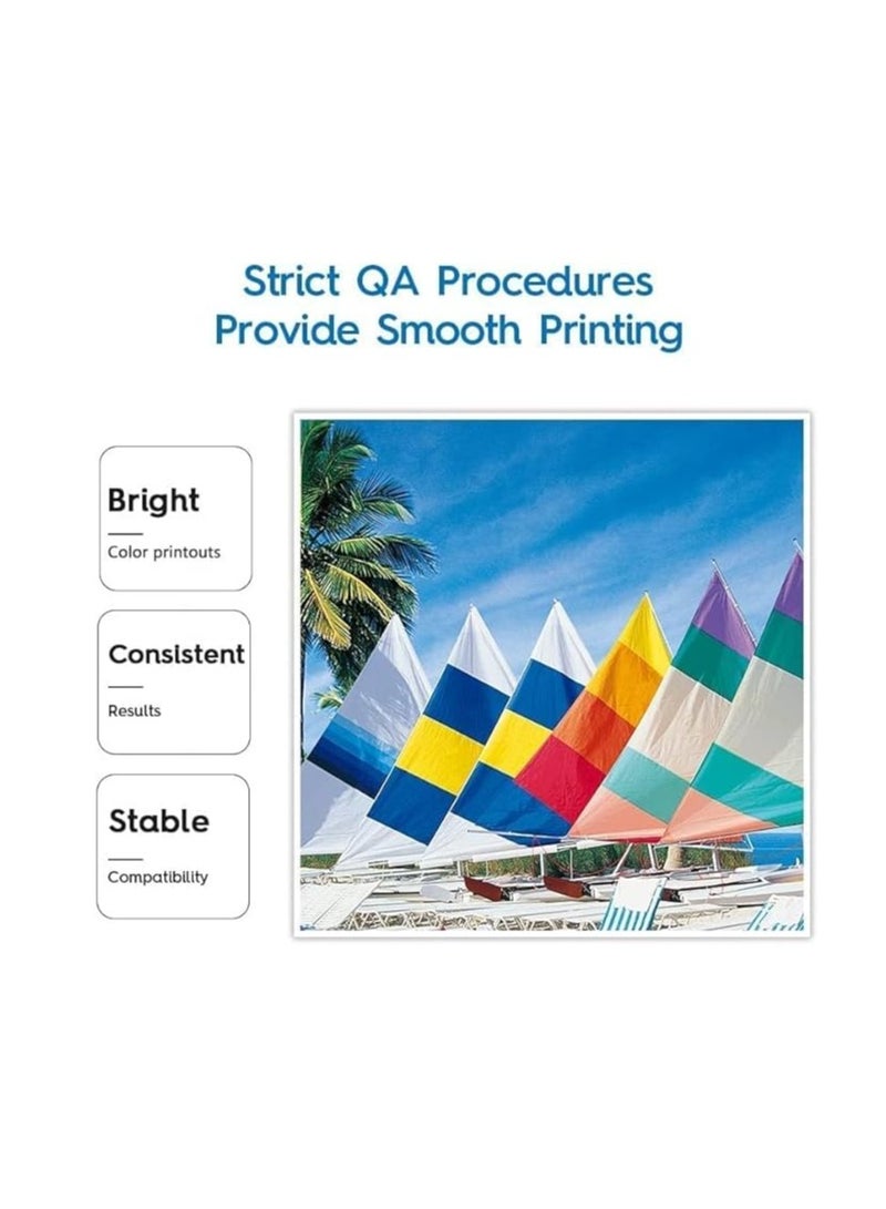 Terabyte GI-41 ink set 4-Pack (PigmentBlack Cyan Magenta Yellow) GI 41 Compatible for CANON PIXMA G1420/G2420/G2460/G3420/G3460 - Image 2