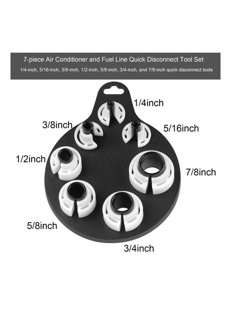 Air Condition Fuel Line Quick Disconnect Tool Kit Oil Pipe Line Removal Tool 7 In 1 Automotive AC Quick Cut Sleeves - Image 2