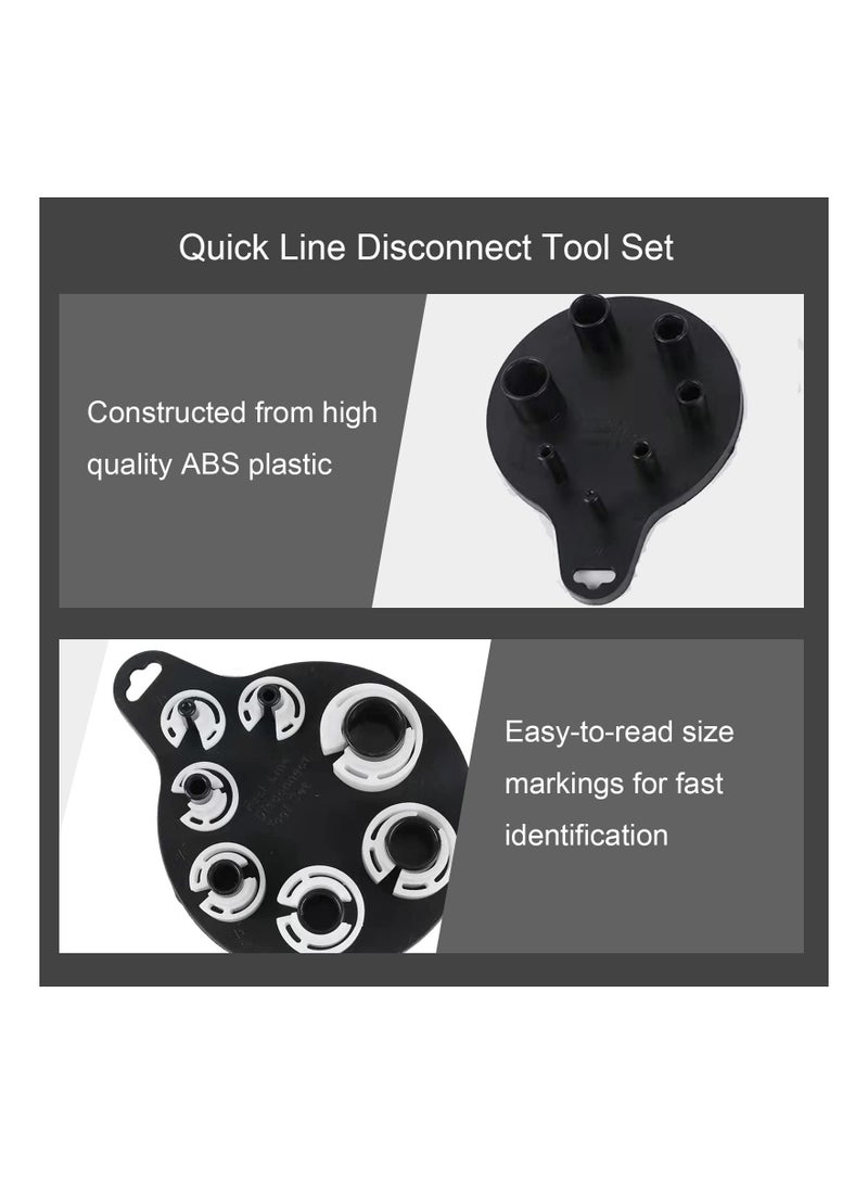 Air Condition Fuel Line Quick Disconnect Tool Kit Oil Pipe Line Removal Tool 7 In 1 Automotive AC Quick Cut Sleeves - Image 3
