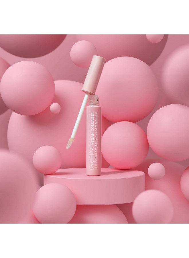 Pacifica Beauty, Vegan Collagen Lip Plumping Gloss, Youthful Plump Lips, Vitamin E, Peptides, & Shea Butter, Shimmer + Shine, Doe Tip Applicator, Vegan + Cruelty Free - Image 4