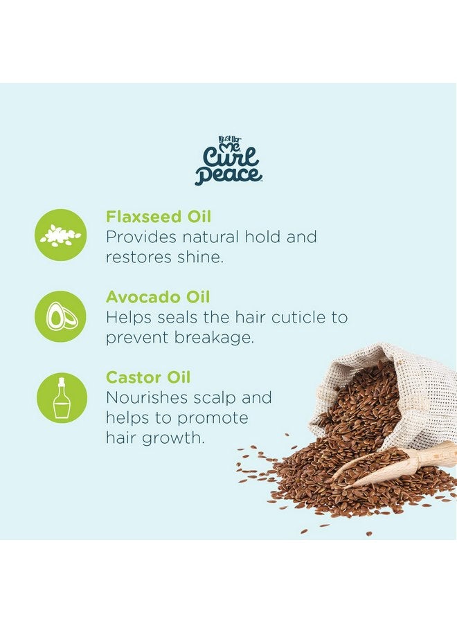 Just For Me Curl Peace Braiding & Twisting Grip Glaze - Holds & Reduces Frizz, Contains Flaxseed, Avocado Oil & Black Castor Oil, Nourishes & Strengthens Hair 5.5 oz - Image 3