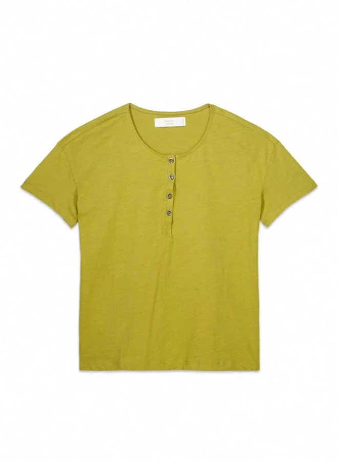 women'secret Short sleeve t T-shirt 100% cotton khaki
