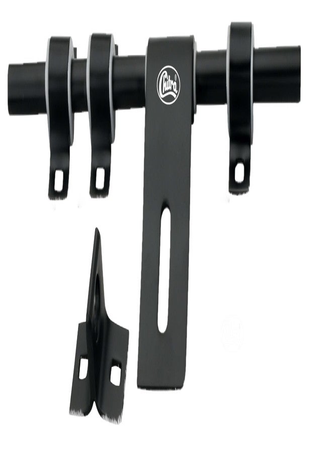 Chitra Wave Series Stainless Steel Heavy Aldrop for Single Door for Home/Office Door (8 Inch, Black) Pack of 1 - Image 1