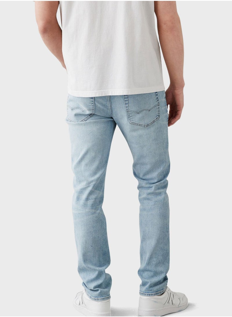 American Eagle - Airflex+ Light Wash Straight Jeans - Image 1