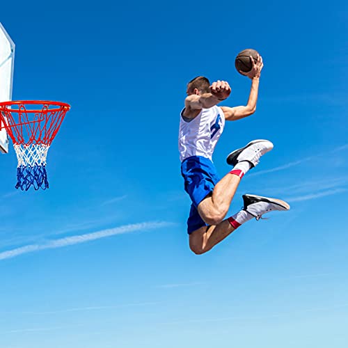 LAO XUE 2025 Upgraded Thickening Heavy Duty Basketball Net, Rainproof Sunscreen for All-Weather 21inches (6.88 Ounce) Standard Thick Nets,12 Loops for Indoor and Outdoor Replacement Net - Image 5