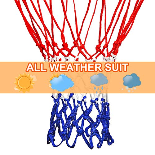 LAO XUE 2025 Upgraded Thickening Heavy Duty Basketball Net, Rainproof Sunscreen for All-Weather 21inches (6.88 Ounce) Standard Thick Nets,12 Loops for Indoor and Outdoor Replacement Net - Image 3