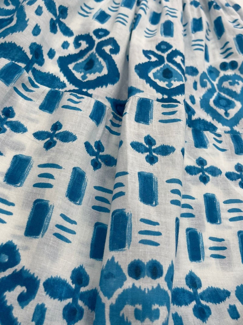 Antica Sartoria Blue Majolica Maxi Dress - Image 3
