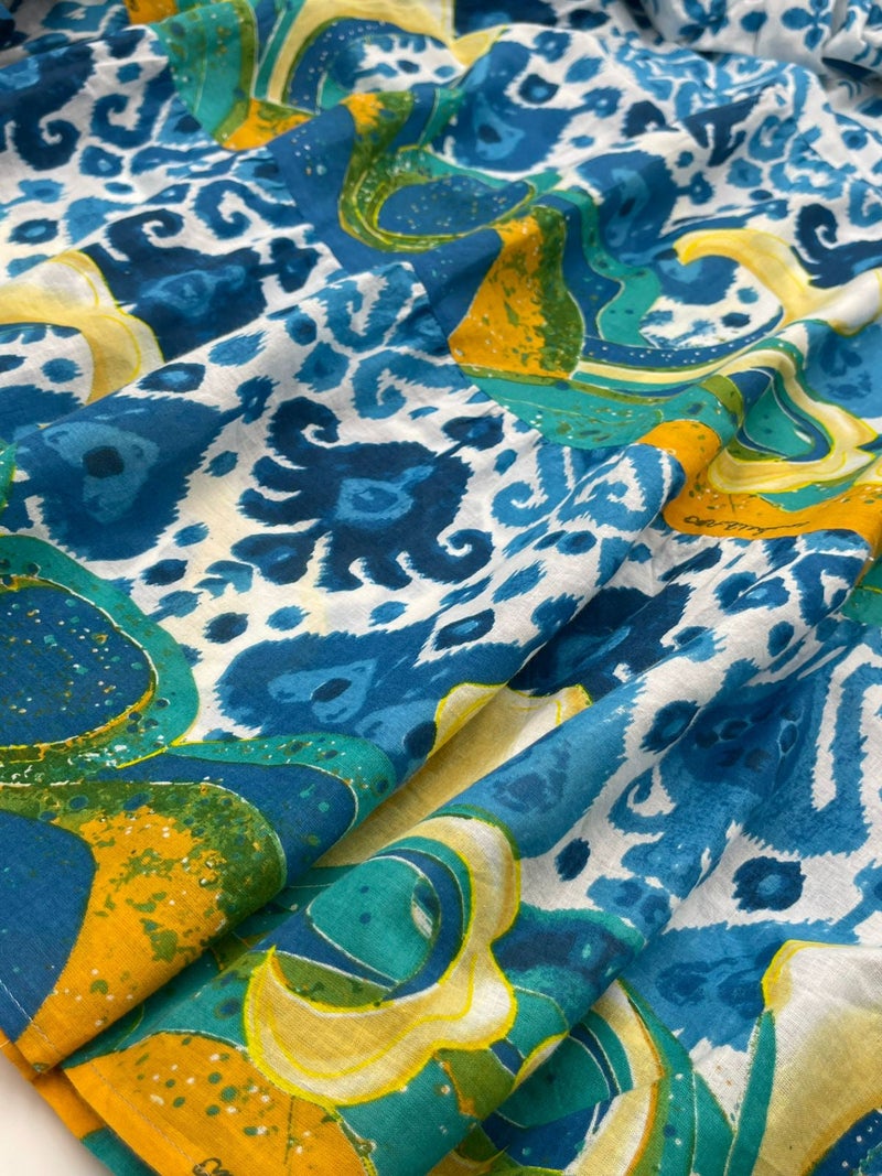 Antica Sartoria Blue Majolica Maxi Dress - Image 4