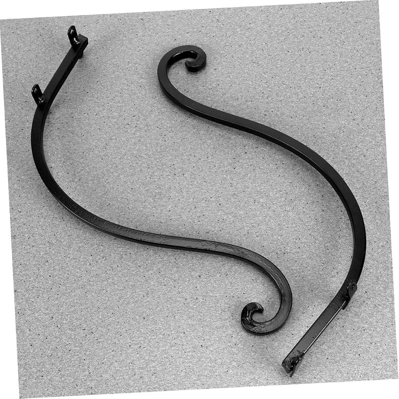 LSHSR سلة مزينة بأجراس للطيور، مصنوعة من الخشب، تحتوي على مسامير سوداء، مناسبة للأواني الزخرفية وأكشاك الزهور، مثبتة على الجدار. - Image 4