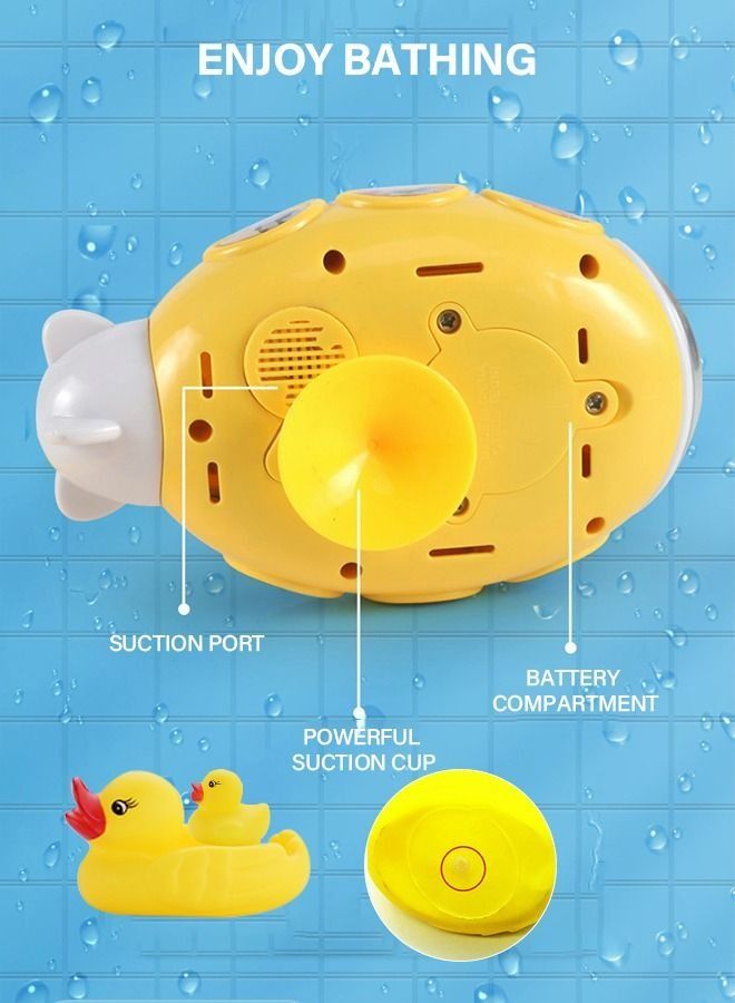 PYEBE Automatic Submarine Water Spray Bath Toy with 4pcs Floating Yellow Duck - Image 5