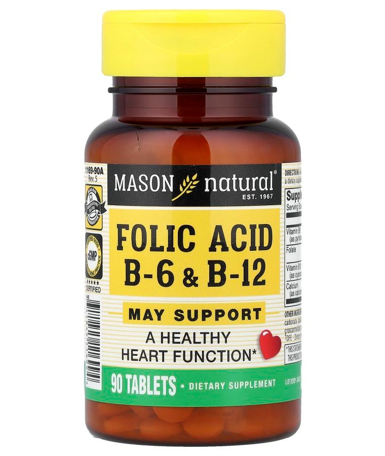 Folic Acid B6 & B12 90 Tablets