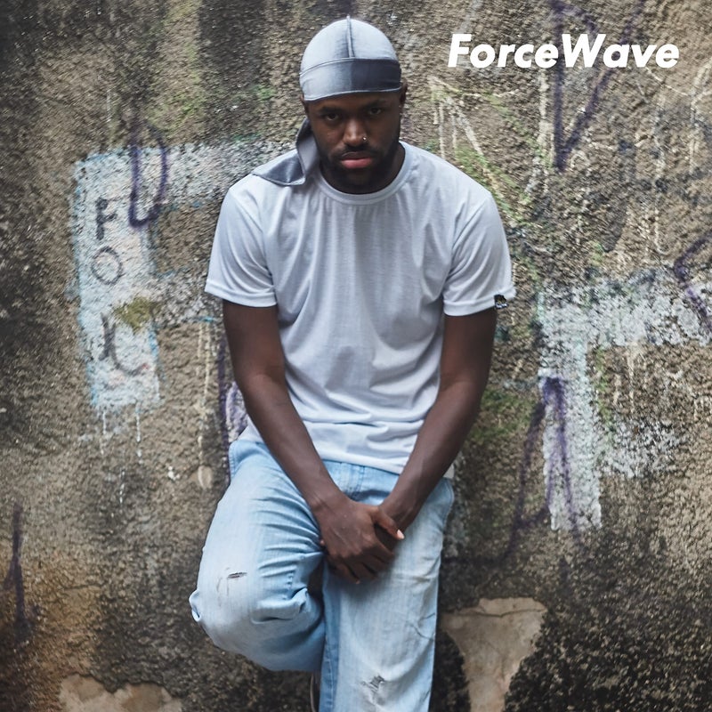 ForceWave Velvet Durag for Men Wave Cap Velvet Dorag for Men Women 360 Wave (Gray) - Image 5