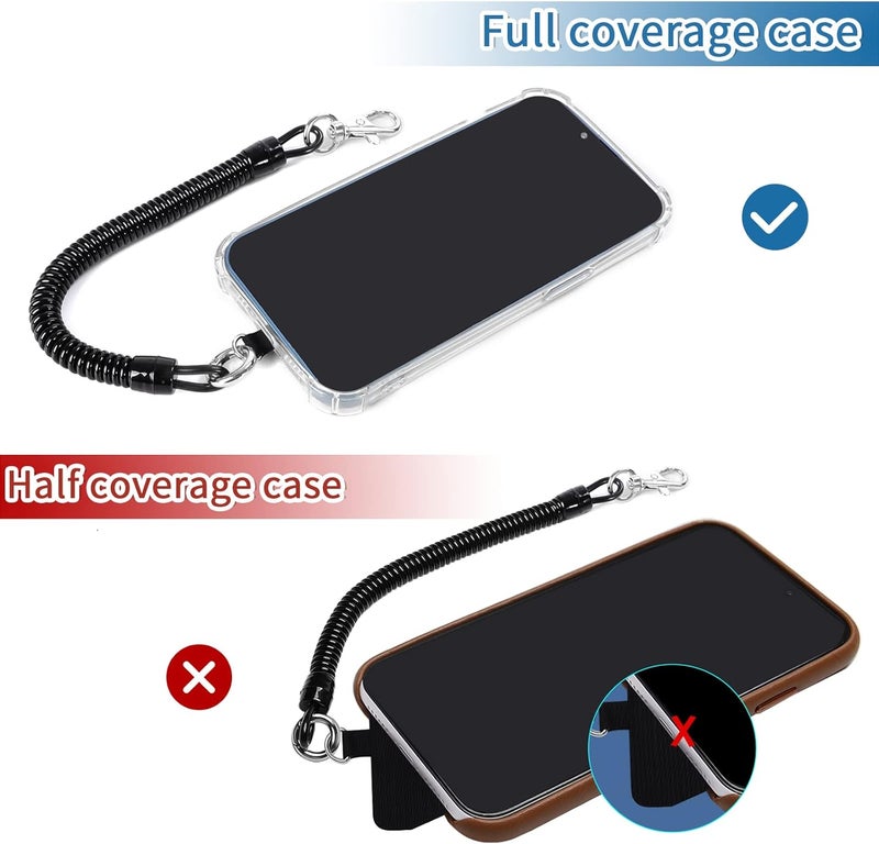 Doormoon Phone Lanyard Tether with 4 Patch, Cell Phone Lanyard with 2* Phone Tether, 4* Patch for Outdoor Hiking Climbing - Image 5