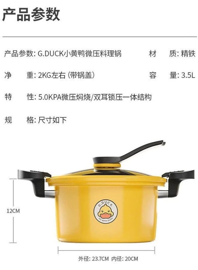 Granite Pressure Cooker Multipurpose: ideal for use on gas and electric stoves, this pot is designed for quick and easy cooking meals, 3.5L - 22cm - Image 2