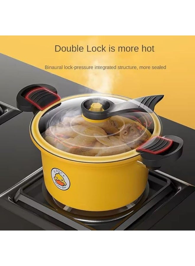 Granite Pressure Cooker Multipurpose: ideal for use on gas and electric stoves, this pot is designed for quick and easy cooking meals, 3.5L - 22cm - Image 3
