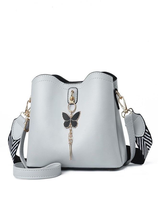 Xiaoyu Small Crossbody Bags for Women Fashion Purses for Teenage Girls Lightweight Handbags Shoulder Bag (Grey) - Image 1