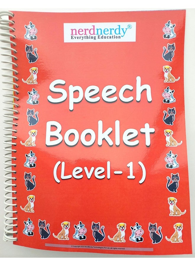 NerdNerdy's Speech Booklet Level 1| Speech Therapy| Sensory Integration| Follows Repetition and Rhythm| Autism Book for Speech Development - Image 1