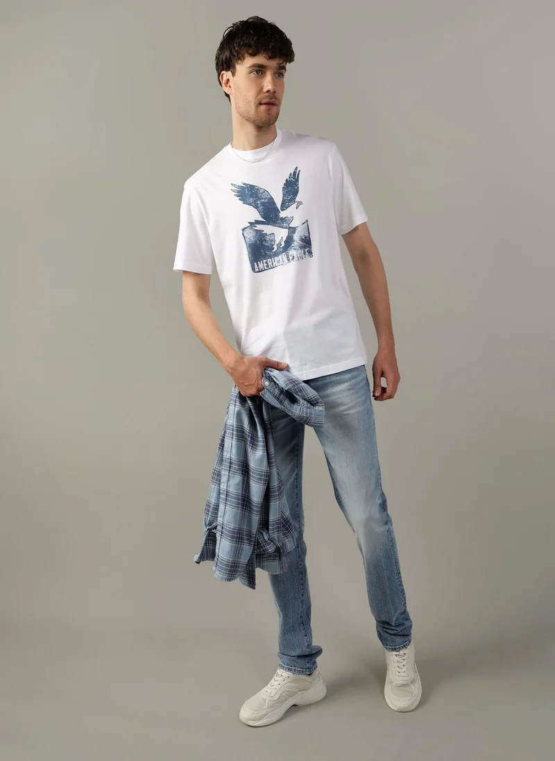امريكان ايجل Logo Graphic Crew Neck T-Shirt