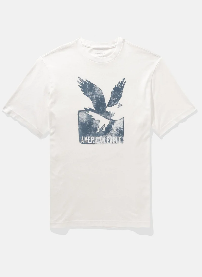 امريكان ايجل Logo Graphic Crew Neck T-Shirt
