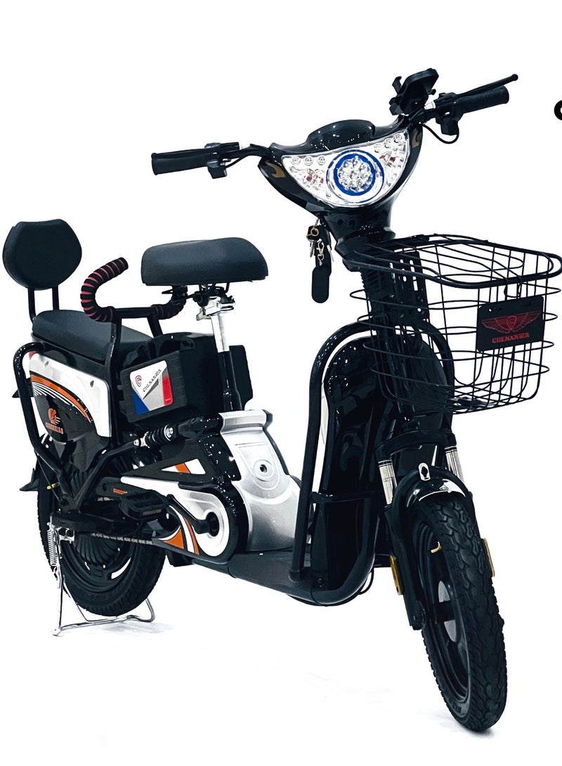 CHENXIAN Electric Bike 350W Motor, 48V 12Ah Battery, 40–50 km/h Speed, 14"/16" Tire Options, LED Display, 3 Gears, 4 Shock Absorbers – Adult Commuter & Off-Road E-Bike - Image 1